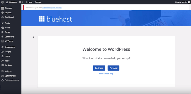 Wordpress- Bluehost